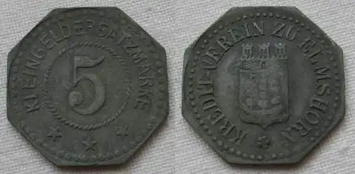 10 Pfennig Zink Notgeld Münzen Kreditverein Elmshorn ohne Jahr (155068)