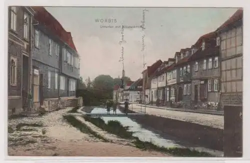 90051 Ak Worbis Untertor mit Klosterkirche 1907