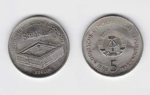 DDR Gedenk Münze 5 Mark Berlin Zeughaus 1990 vorzüglich (148817)