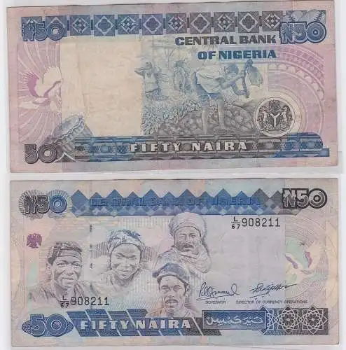 50 Naira Banknote Central Bank of Nigeria 1991 (122332)