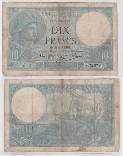 10 Franc Banknote Frankreich 21.09.1939 Pick 84 (142761)
