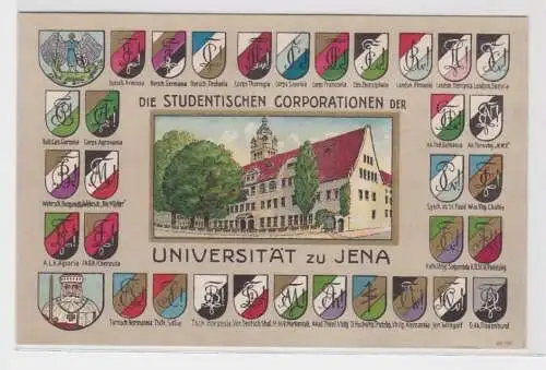 52960 Ak Die studentischen Corporationen der Universität zu Jena um 1930