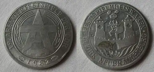 DDR Medaille 19. Arbeiterfestspiele 1982 - Festspielkreis Waren (154285)