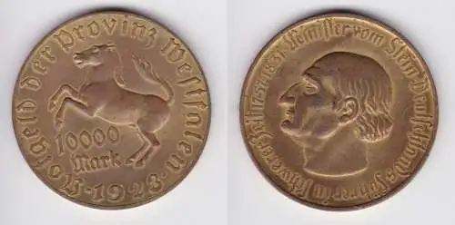 10000 Mark Notgeld der Provinz Westfalen 1923 Jäger N 20b (156398)