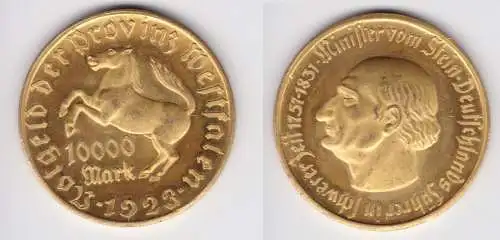 10000 Mark Notgeld der Provinz Westfalen 1923 Jäger N 20a (156393)