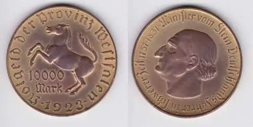 10000 Mark Notgeld der Provinz Westfalen 1923 Jäger N 20b (156351)