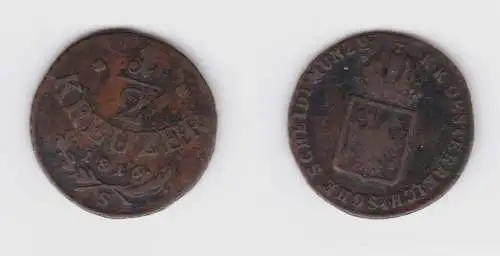 1/2 Kreuzer Kupfer Münze Österreich 1816 S ss (155938)