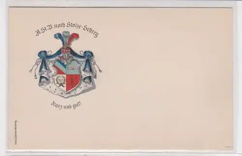 56883 Studentika Präge Ak Würzburg "A.St.V. nach Stolze Schrey" um 1900