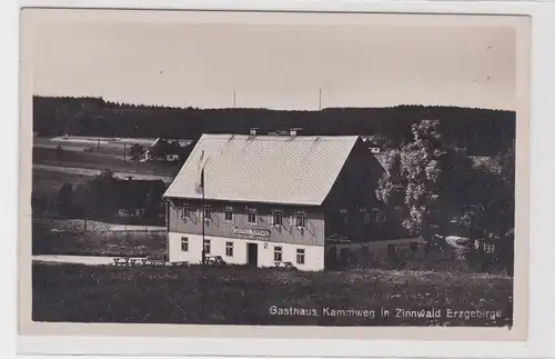29380 Ak Gasthaus Kammweg in Zinnwald Erzgebirge 1938