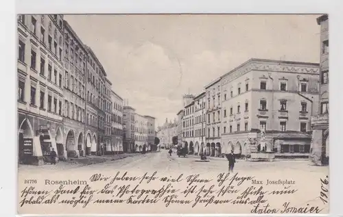 47592 Ak Rosenheim Max-Josef-Platz 1906