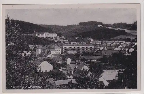 90495 Ak Sternberg im Sudetengau Totalansicht um 1940