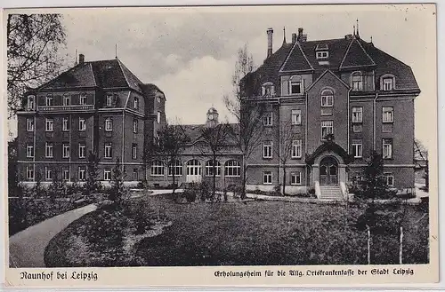 99541 Ak Naunhof bei Leipzig Erholungsheim für die AOK der Stadt Leipzig 1937