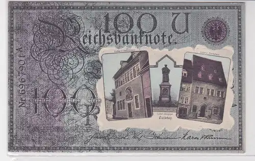 904891 Mehrbild Banknoten Ak Eisleben Lutherstätten um 1910