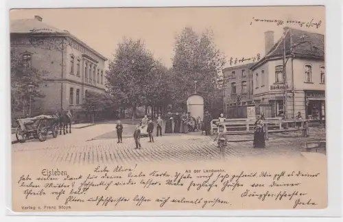 906351 Ak Eisleben an der Landwehr mit Bäckerei 1902