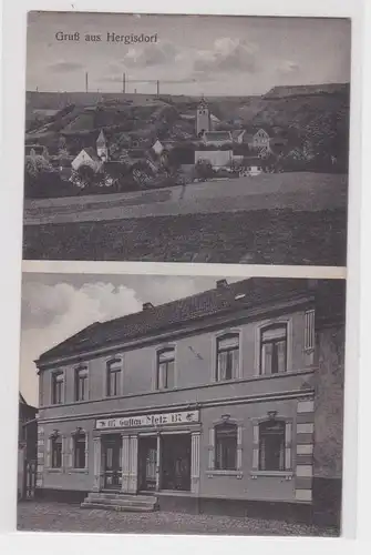 92603 Mehrbild Ak Gruß aus Herwigsdorf Geschäft von Gustav Metz um 1910