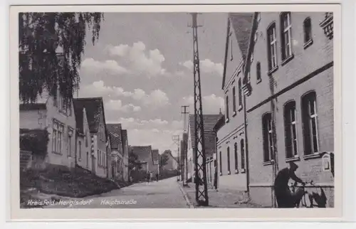 904887 Ak Kreisfeld Hergisdorf Hauptstrasse um 1940