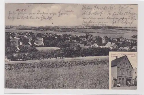 906125 Mehrbild Ak Ahlsdorf Barbier- und Friseurgeschäft von Franz Heyer 1909