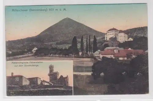 77873 Ak Milleschauer (Donnersberg) Milešovka in Tschechien 1911