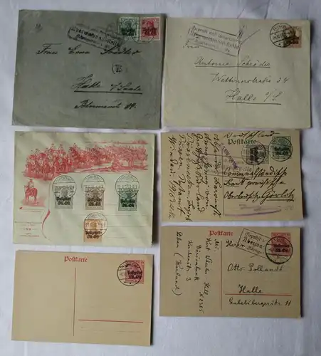6 Belege Briefe Postkarten Überwachungsstelle Oberbefehlshaber Ost (116360)