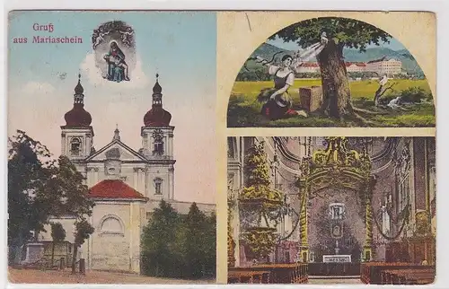 33615 Mehrbild Ak Gruß aus Mariaschein Bohosudov in Tschechien um 1910
