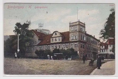 07603 Ak Blankenburg im Harz Gebirgshotel 1914