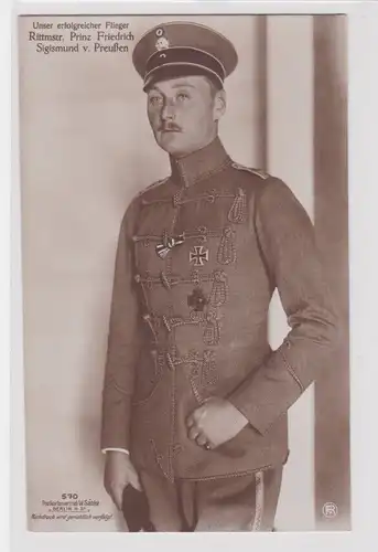 44520 Ak Flieger Rittmeister Prinz Friedrich Sigismund von Preußen um 1915
