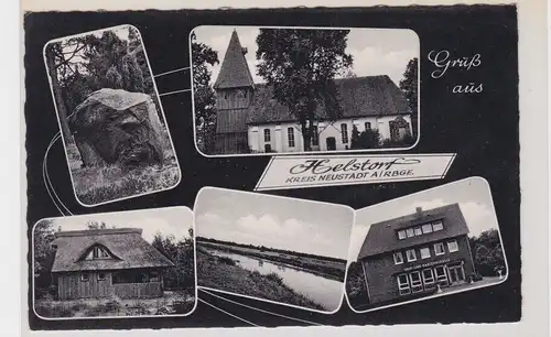 05100 Mehrbild Ak Gruß aus Helstorf Kreis Neustadt am Rübenberge um 1950