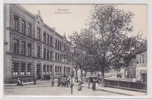 902256 Ak Eisleben Graben-Schule 1913