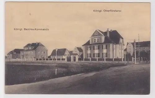 905041 Ak Eisleben kgl. Bezirks-Kommando und kgl. Oberförsterei um 1910