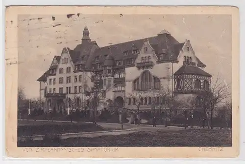 26645 AK Chemnitz - von Zimmermann'sches Sanatorium 1919