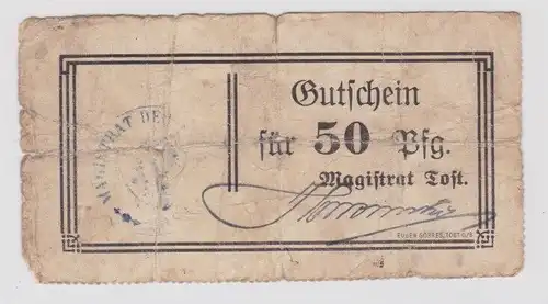 50 Pfennig Banknote Notgeld Stadt Tost Oberschlesien 1917 (145376)