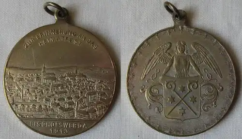 Medaille Zur Erinnerung an das Heimatfest Bischofswerda 1913  (161887)