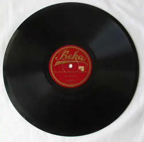 115947 Schellackplatte Beka "Der stumme Musikant vor Gericht"