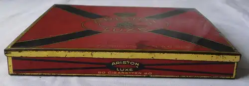 Seltene Blechdose Zigarettenfabrik Ariston Luxe um 1930 (113351)