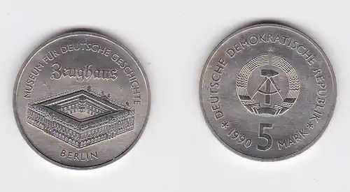DDR Gedenk Münze 5 Mark Berlin Zeughaus 1990 Stempelglanz (128346)