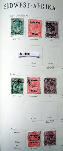 kleine Briefmarkensammlung Südwestafrika ab 1923