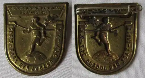 DDR Abzeichen II. Weltjugendkongress Budapest 1949 Sporttage der Jugend (121537)
