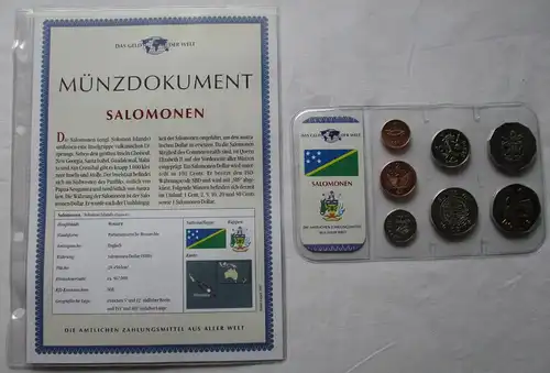 KMS Das Geld der Welt Kursmünzensätze der Welt Salomonen + Zertifikat (144486)