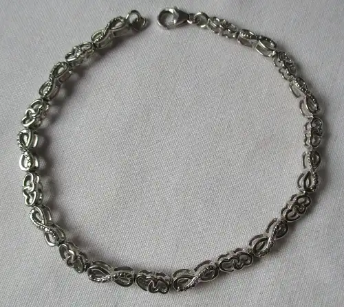 elegantes 925er Sterling Silber Armband 19 cm Länge (111221)