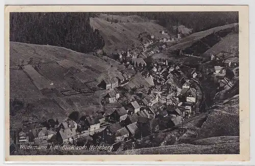 36803 AK Wildemann im Harz - Blick vom Hoheberg 1929