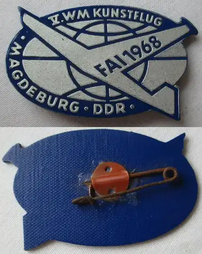 DDR Abzeichen V. WM Kunstflug Magdeburg FAI 1968 (114067)