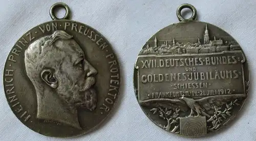 Medaille XVII. dt. Bundes & Goldenes Jubiläumsschießen Frankfurt 1912 (119231)