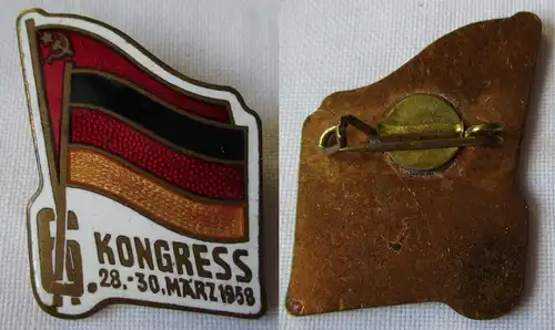 DDR Abzeichen 6. Kongress Berlin 28.-30. März 1958 GDSF Freundschaft (119826)