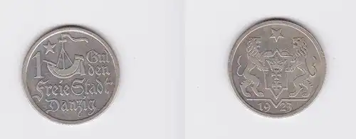 1 Gulden Silber Münze Freie Stadt Danzig 1923 (117091)