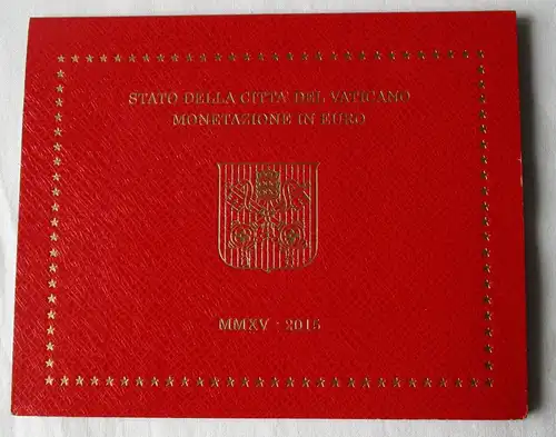 KMS Euro BU Kursmünzensatz Vatikan 2015 Papst Franziskus Vaticano (153513)