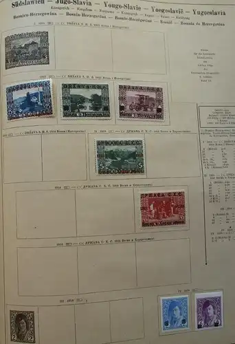 seltene Briefmarkensammlung Südslawien Jugoslawien ab 1918 (125420)