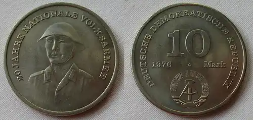DDR Gedenk Münze 10 Mark 20 Jahre Nationale Volksarmee NVA 1976 (108144)