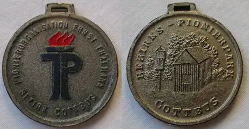 DDR Medaille Bezirks-Pionierpark Cottbus Ernst Thälmann Pioniere JP (145356)