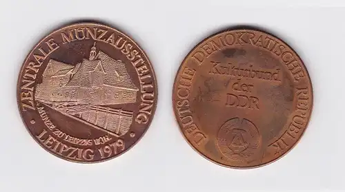 DDR Medaille Zentrale Münzausstellung Leipzig Kulturbund der DDR 1979 (118279)