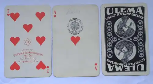Skat Kartenspiel vereinigte Stralsunder Spielkartenfabriken um 1930 (114500)